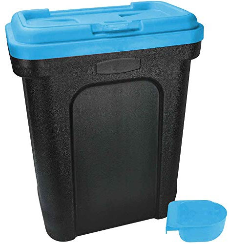 Pilot Imports Pet Dry Food Storage Bin Container Dog Cat Animal Bird Seeds Storage Box Tub (Blue)