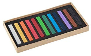Useful 12 Colours Chalk Pastels Set for Art Drawing Scrapbooking (Assorted Colors,Set of 12) Durable and Practical