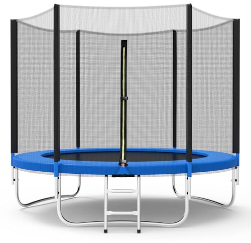 Gartentrampolin mit Sicherheitsnetz und Leiter