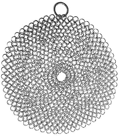 Jagowa - Pulitore per ghisa in acciaio inox, 12,7 cm, per padelle in ghisa, padelle e pentole