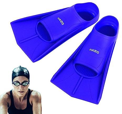 Hitburu Flippers for Snorkeling - Silicone Anti Slip Swim Flippers with Protective Layer | Soft Swim Gear for Children & Adults, Colorful Swimming Snorkeling Aids for Feet