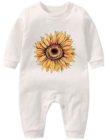 Body 92 Langarm Blau Langärmelige Krabbelkleidung für Jungen und Mädchen mit Cartoon-Aufdruck für 1 bis 2 Jahre Neugeborene Body Bemalen Babyparty (White, 9-18 Months)
