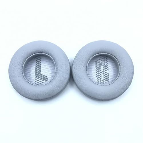 Earpads Replacement For JBL LIVE400BT/460NC,Headphone Earmuffs Cushion Cover 1 Pair Synthetic Leather + Sponge Ear Pads Cover Repair Parts (Gray)