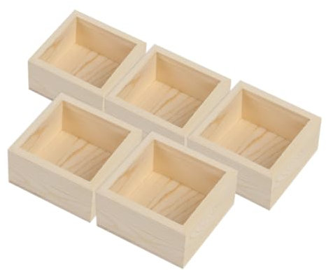NUOBESTY 5stücke Unvollendete Aufbewahrungsboxen Pflanzenkasten Multifunktionale Organizer Für Schreibtisch Schlafzimmer