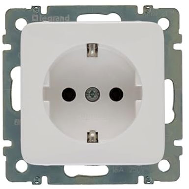 LEGRAND, Creo Schutzkontaktsteckdose, 16A, 39,5 x 17,5 x 5,5 cm, SL, Farbe: Ultraweiß, 776220
