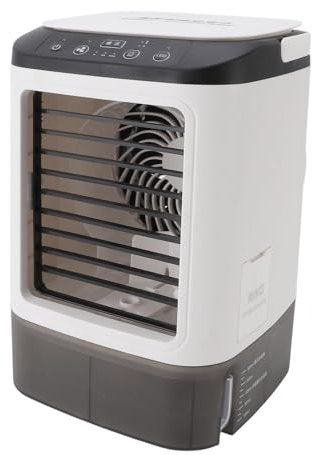 Aires Acondicionados Portátiles, Ventilador de Aire Acondicionado Alimentado por USB, Tanque de Agua Extra Grande de 900 Ml, Enfriador de Aire Pequeño para Dormitorio, Oficina,