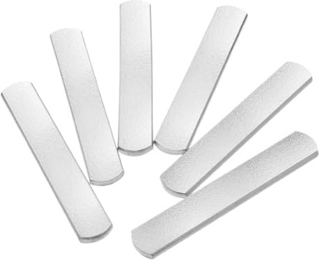 GAROZATION 6stücke Gewichtete Stahlplatten Stahlgewichtsplatte Laufgewichtsstange Fitness-gewichtsgerät Trainings-gewichtsgerät Fitness-gewichtszubehör Gewichtsstahlstreifen