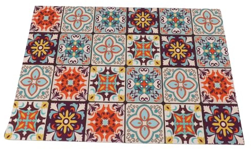 Tappetino Bar, Piatto Impermeabile con Supporto in Gomma per la Sala da Pranzo 3,5 Mm di Colori Vivaci Spessi Anti -slip (40 * 50 cm)