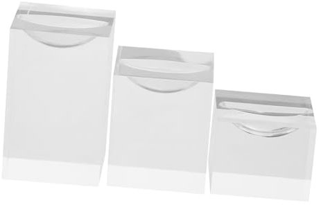 WOFASHPURET 3stücke Acryl Ringständer Klar Ring Display Halter Schmuck Präsentationsständer Für Schaufenster Schreibtisch Juweliergeschäft