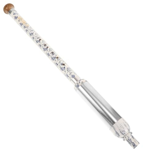 Abaodam Flûte Verticale Ethnique Accordage G Précis Design Élégant Porcelaine Bawu en Bambou Instrument à Vent Traditionnel pour Amateurs de Musique