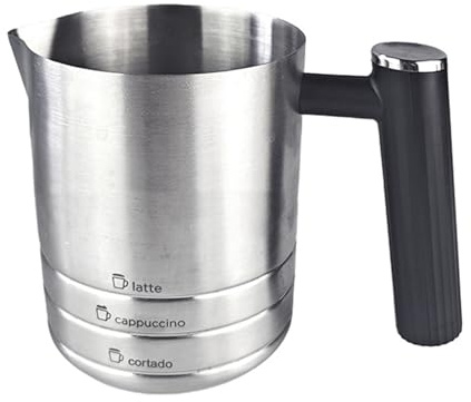 Espumador de leche profesional de acero inoxidable, fácil de limpiar, herramienta de espuma para café con leche, capuchino, espumador de repuesto