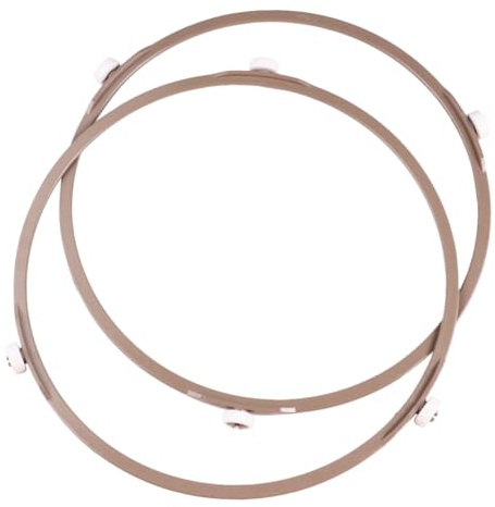 DOITOOL Mikrowelle Drehteller Ring 22cm Durchmesser 3-rad Stützring Mit 1,4cm Rädern 2 Stück Geeignet Für Mikrowellenherde Zur Stabilen Tellerrotation