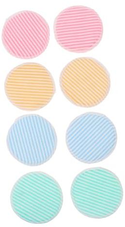 ARTSEWPLY 8 Pezzi Pad Struccanti Riutilizzabili in Fibra di Bambù e Velluto Cristallo Doppio Morbido per Pulizia Viso e Rimozione Trucco Delicata per Uso Quotidiano e Regalo