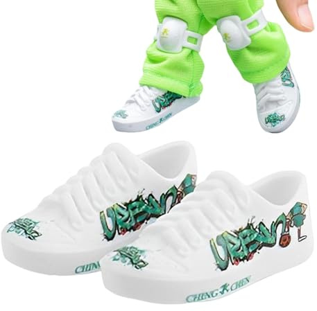 Skateboard - Fingerboard Sneakers för fingerleksaker | Skrivbordsleksaker Dockaskor Sneakers Play Leksaker, Barnpresenter till Break Dance