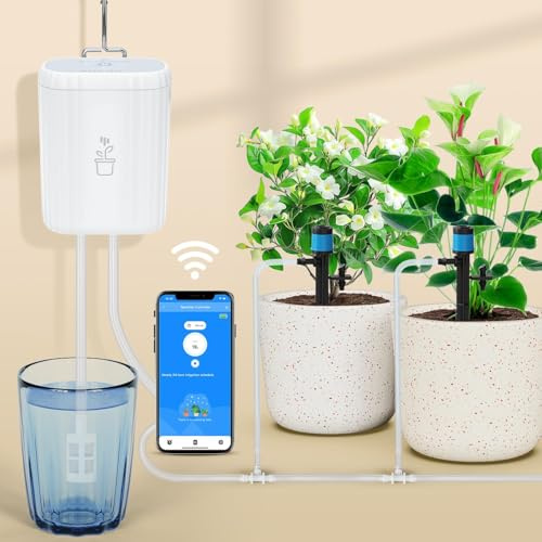 GreenVation 2,4 GHz WiFi intelligenter Schlauch-Timer, Tuya/Smart Life App-Steuerung für Gartenbewässerung（10 Zones）