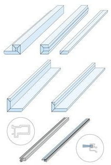 Pocket Kit Schiebetürsystem KNAUF Zargenlose Türlaibung für Glastürblatt Fertigwanddicke125 mm