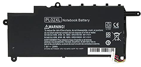 7xinbox PL02XL 7.6V 29Wh Laptop Battery Replacement for HP Pavilion X360 310 G1 11-N 11-N020NA 11-N011DX N010LA 11-N028TU N030TU N032TU N038CA 751875-001 751681-421 L HSTNN-LB6B HP011309-PRR1