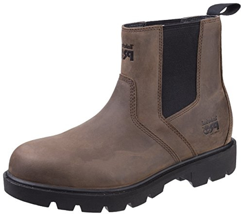 Timberland Pro sawhorse Dealer Safety Boots Mens Water Resistant Steel Toe Cap (7 UK, Brown)