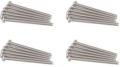 MroMax M4 x 60 mm Maschinenschrauben, Kreuzschlitzschraube, Kreuzschlitzschraube, 304 Edelstahl, Befestigungsschrauben, 20 Stück
