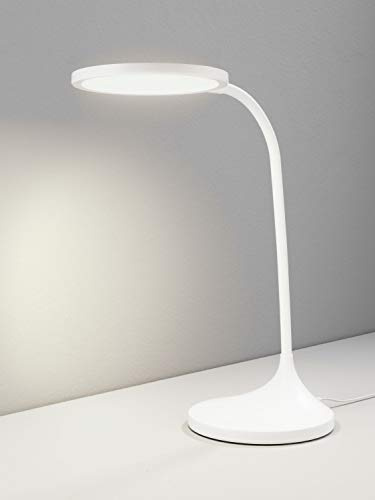 casa NOVA Schreibtischleuchte BRIGHT (BHT 16x60x16 cm) BHT 16x60x16 cm weiß Schreibtischlampe B üroleuchte B ürolampe LED-Tischleuchte Tischleuchte Tischlampe Klemmleuchte
