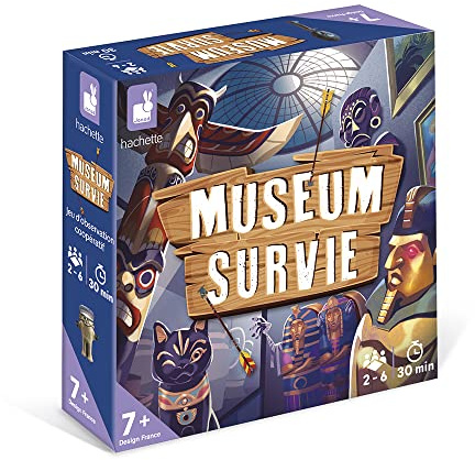 JANOD - Museum Survival – Gesellschaftsspiel für Kinder – Lernspiel – Spiel für die Familie – Französische Sprache – ab 7 Jahren, J02460