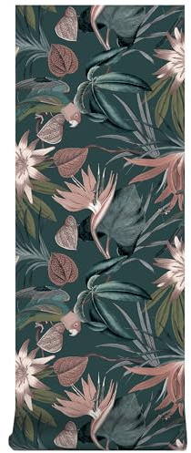 Superfresco Easy Papier peint intissé Perroquets 1005x52cm Bleu, rose
