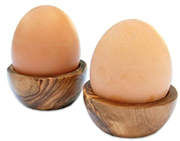 D.O.M. Eierbecher Piccolo aus Olivenholz - Einzeln und im Set, (6er Set)
