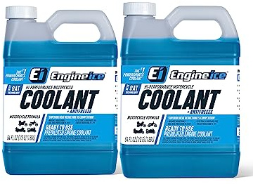 Engine Ice Off-Road High-Performance Motorcycle Coolant and Antifreeze, 2 Pack, Blue