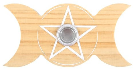 Portavelas de hechizo de triple luna – Portavelas de madera UK Something Different Wholesale