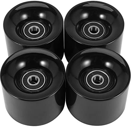 Wresetly 4er Pack Skateboard-Rollen 60 mm + ABEC-9 Stahlräder für Lager und Abstandshalter