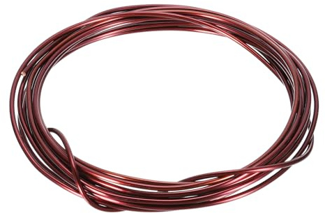 QUARKZMAN 2,5 mm Magnetdraht 13ft emaillierter Kupferdraht emaillierter Magnetwicklungsdraht Spule 200g 130℃ für Transformatoren Induktoren