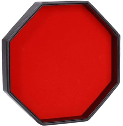 Achteckiges Würfeltablett, Würfelhalter Aus Pu-Leder, Achteckiges Rolltablett Für Würfelspiel-RPG-tischspiele, Ohne Würfel