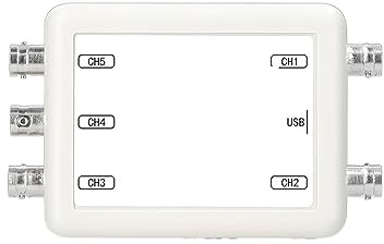 Osciloscopios de laboratorio Osciloscopio USB Inalámbrico, Grabador De Adquisición De Almacenamiento De Datos De 5 Canales, Herramienta De Utilidad De Mantenimiento Automotriz, Medición precisa(ET601