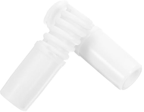 Ipetboom Threaded Handle Tips for Broom and Extension Poles 2pcs White Plastic Threaded Tip Replacement Compatible with 19mm Metal Telescopic Rods for Cleaning Tools