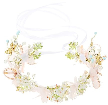 VINTORKY Blumenkranz Haarreif Für Mädchen Hochzeits-kopfaccessoire Blüten Haarschmuck Für Partys Und Fotoshootings Bequem Sicher Für Feste Geburtstagsfeiern Und Besondere Anlässe