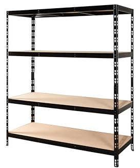 CALLIDUS Schwerlastregal Lyon schwarz 150 x 50 cm Metallregal