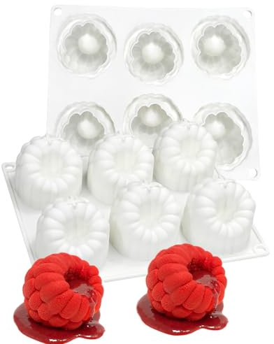 1PCS Mousse Mold, DIY Silicone Mould Baking Cake Molds for Chocolate Bar Truffle Pastry Pudding Cheesecake Baking French Dessert Ice Cream Mould (Style B)