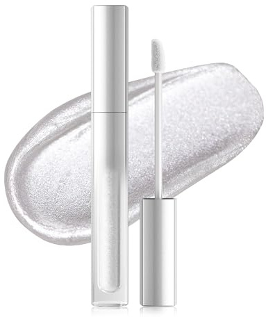 Erinde Metallic Glitzer Lippenstifte, Giltter 2-in-1 Lipstick＆Lidschatten, Lippenstift 12 Stunden Halt, Hochpigmentiert Wasserfester Lipstick