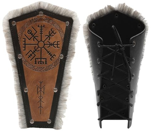 Mittelalterliche Armschiene, PU-Armschiene, Armschutz, Cosplay, Party, Kostüm, Rollenspiel, Armstulpe für Foto