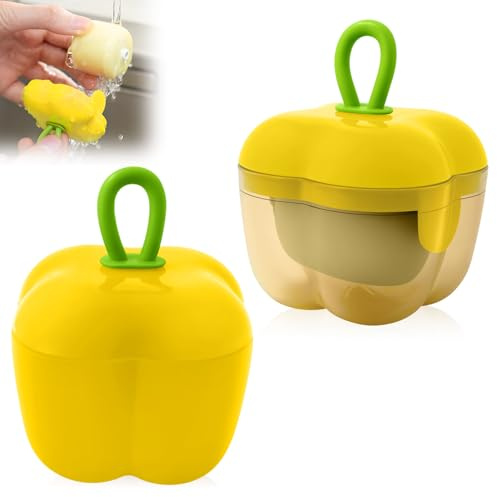 2Pcs Reusable Lint Roller Set, Portable Mini Travel Lint Roller, Washable Sticky Roller, Mini Pet Hair Removal Tool,Easy Removing Hair on Clothes Sofa Bed Carseat (2 Yellow)