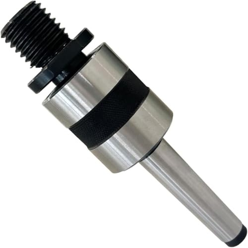 MachEl Woodworking MT2 Revolving Center with Live Tailstock Chuck Adapter – Fits 1 x 8 TPI Thread, Morse Taper Mount for Lathes – Precision Lathe Tool Accessory, High Accuracy