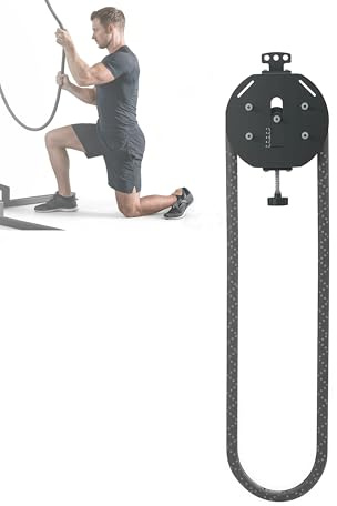 Pulley Cable Machine Endless Rope Resistance Trainer System Adjustable Fitness Rope for Muscle Endurance and Upper Extremity Training Home Gym