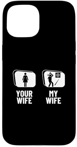 Hatchet Thrower Your Wife My Wife Husband Funny Axe Throwing Case for iPhone 15