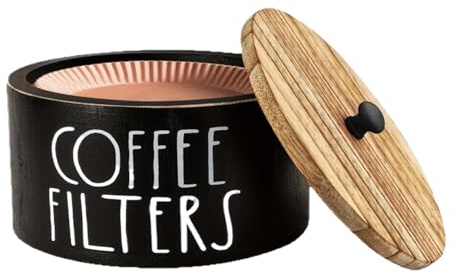 Kaffefilterhållare För Användning På Köksbänken Gårdsstil Trä