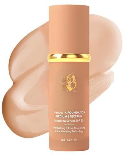 Maquillage Infinite Love, Fond De Teint Qui S'Adapte à La Couleur, De Peau, Hydratant Longue DuréE, Anti-Cernes 4 En 1 Spf 50 à Couvrance Pour Toutes Les Carnations (1, Nature)