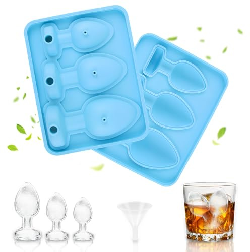 Shyllin isbitsform silikon med lock, isbitar silikon, isbitsbehållare med lock, frysform rolig whisky kaffe cocktail partypresenter för vuxna (B)