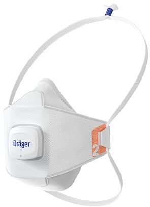 Dräger X-plore 1920+ V - Mascarilla antipolvo FFP2 con válvula y diadema ajustable, antipartículas y aerosoles, talla M, 10 unidades