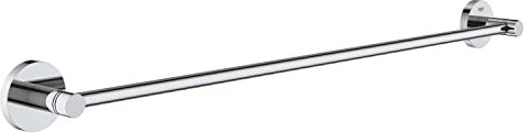 Grohe Start QuickFix - Barra de Toallas 60cm, Cromo, para Pegar (Pegamento QuickGlue A2) o atornillar, Ref. 41178000