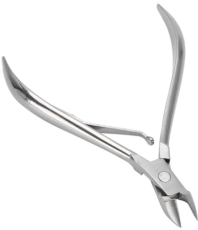 Pinzas para Cutículas de Uñas de Acero Inoxidable, Alicates para Piel Muerta para Manicura y Pedicura, Elimina Callos y Callos, Diseño Ergonómico