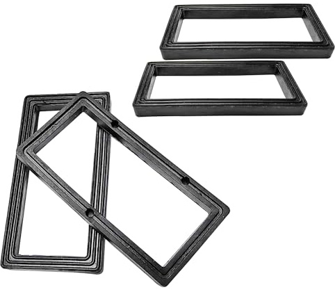 Qrity 4 Piezas Arandelas de Goma, Arandelas Planas, Junta Filtro para Tubos de Rebosadero y Qrity Rebosaderos (ASIN B0791XNZQX, B09YHKL23P), 73x37x6mm